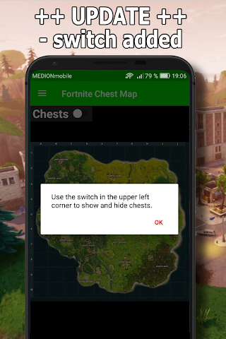 Map with Chests for Fortnite